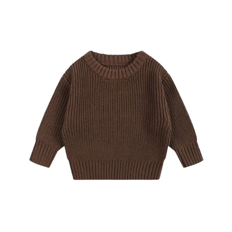 Brookmonts Unisex Baby Cotton Sweater – Warm Long Sleeve Knit Pullover
