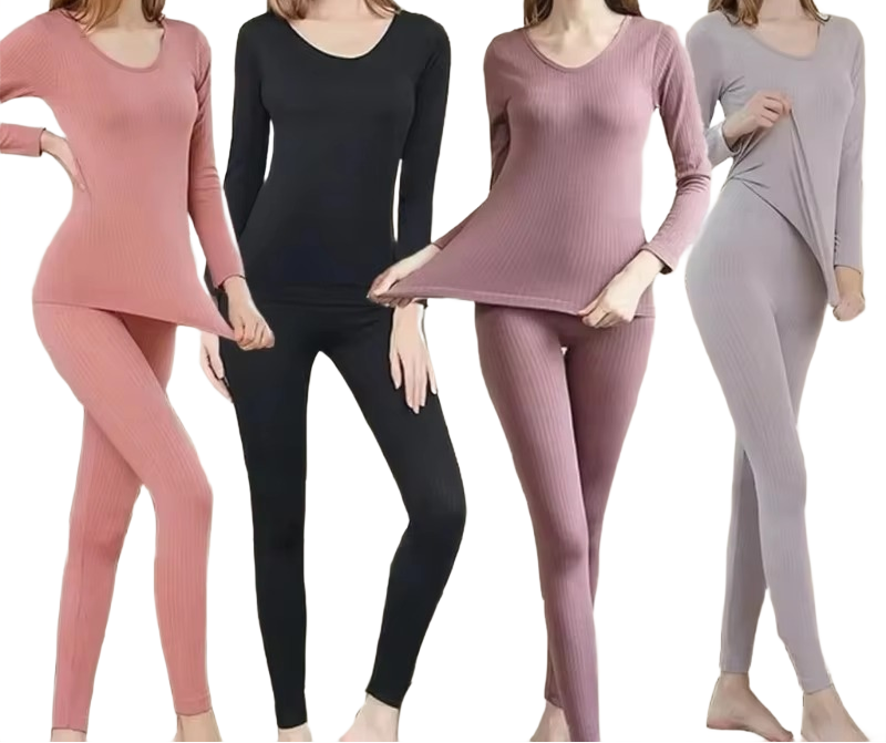 Brookmonts Women’s Cotton Thermal Underwear Set – Warm Winter Base Layer