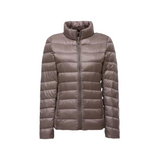 Brookmonts Women’s Lightweight Down Puffer Jacket – Slim Fit Zip-Up Coat