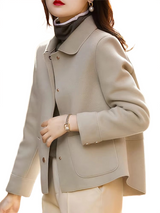 Brookmonts Women’s Short Winter Coat – Thick Button-Up Casual Jacket