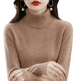 Brookmonts Women’s Merino Wool Sweater – Turtleneck Long Sleeve Knit