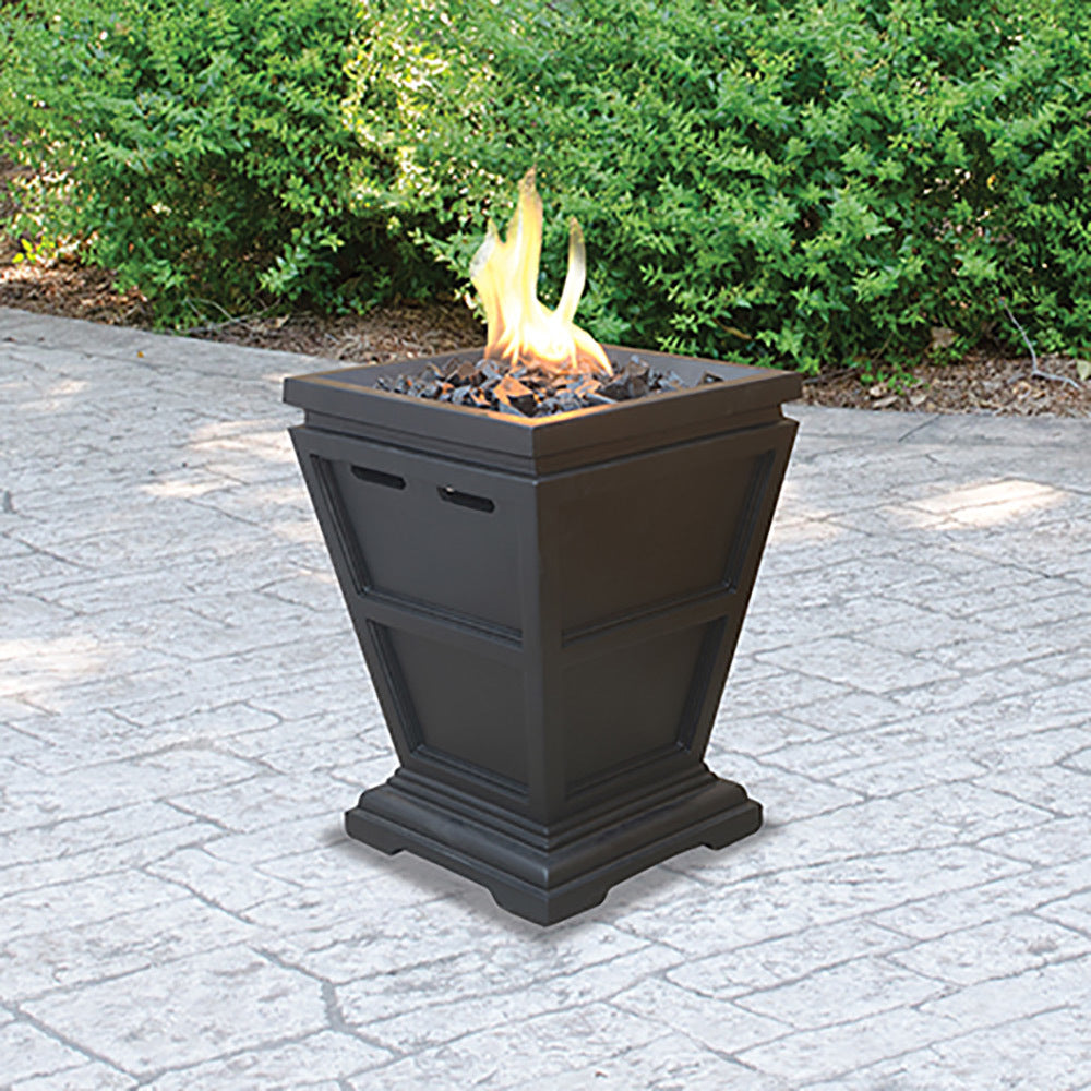 MR. BAR-B-Q LP Gas Outdoor Fire Column, 15x11 in. Slate Finish