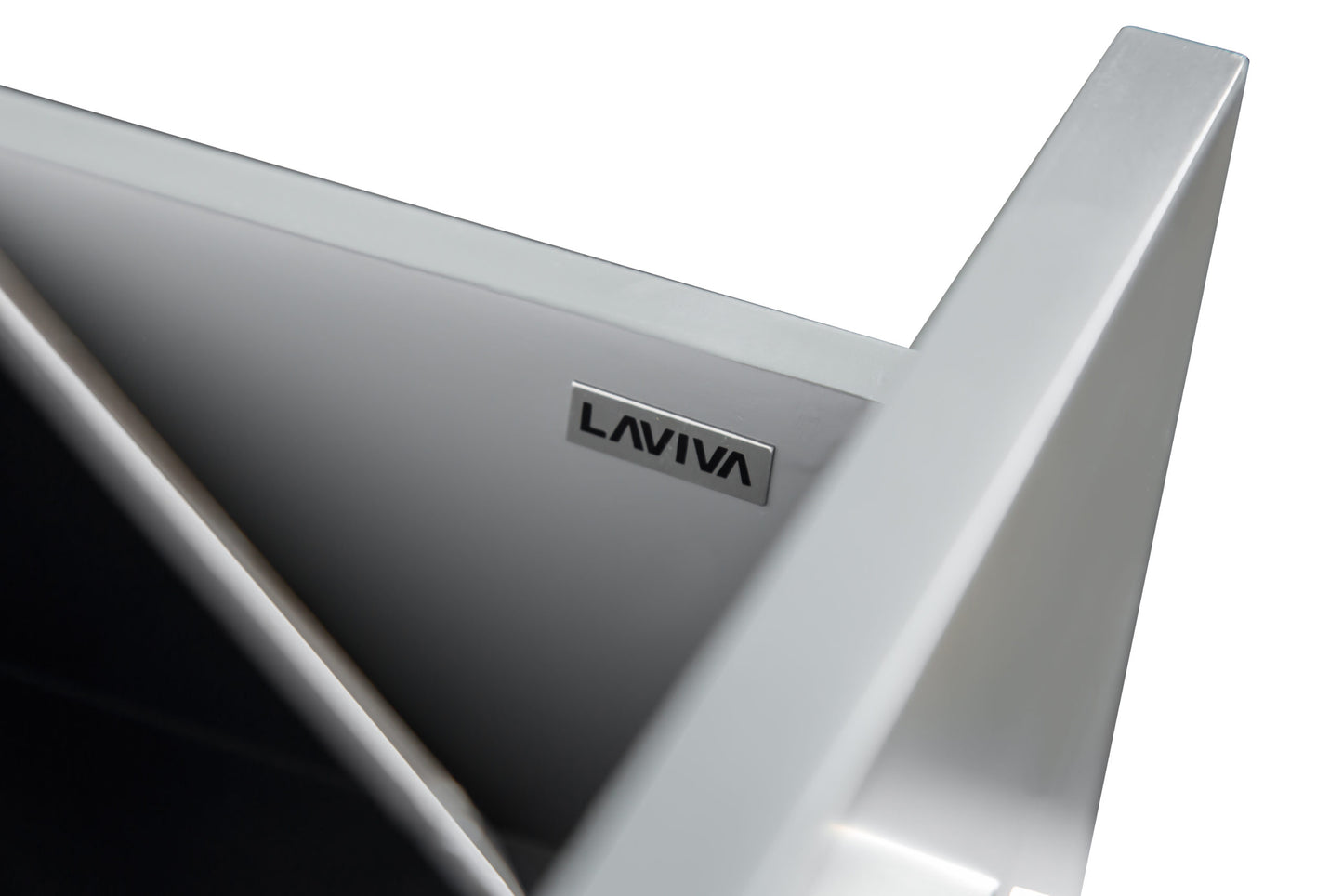 Laviva - Nova 48" Grey Bathroom Vanity with White Ceramic Basin Countertop