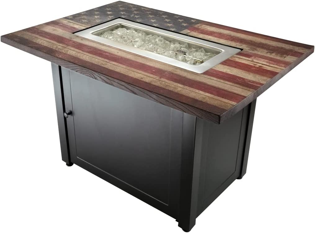 MR. BAR-B-Q The Americana, 40 x 28 Rectangular Gas Outdoor Fire Pit