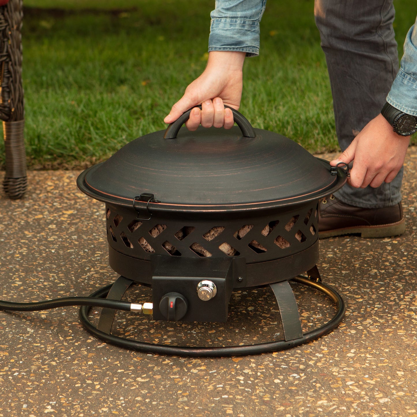 MR. BAR-B-Q 18.5 Inch Portable Outdoor Fire Pit