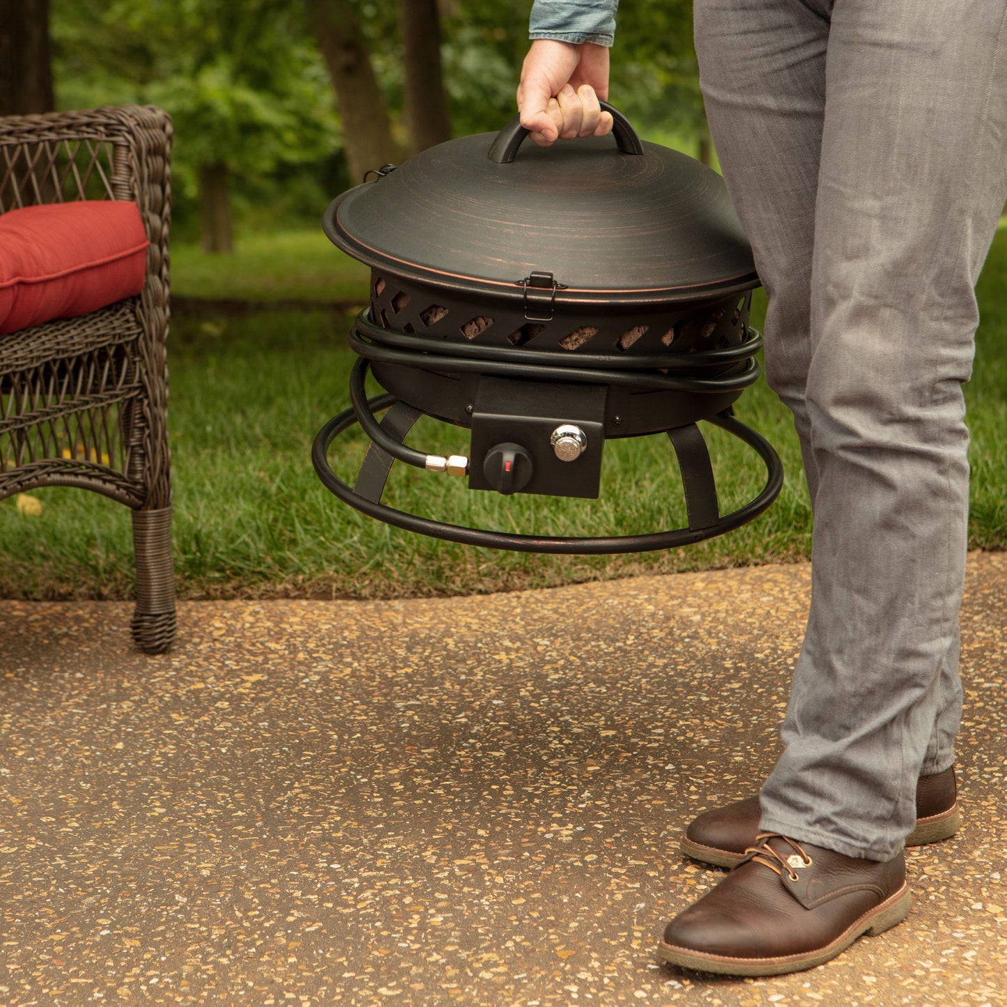 MR. BAR-B-Q 18.5 Inch Portable Outdoor Fire Pit