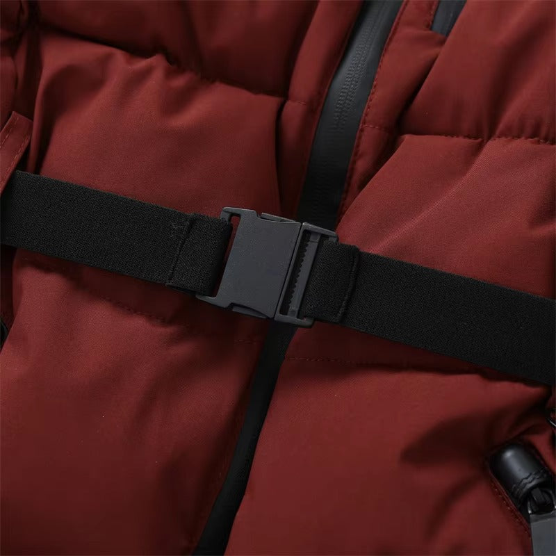 Brookmonts Women’s Hooded Padded Winter Coat – Belted Warm Parka