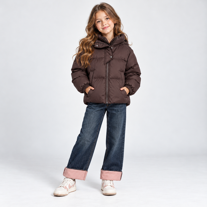 Brookmonts Kids’ Hooded Winter Jacket – Thick Cotton-Padded Coat