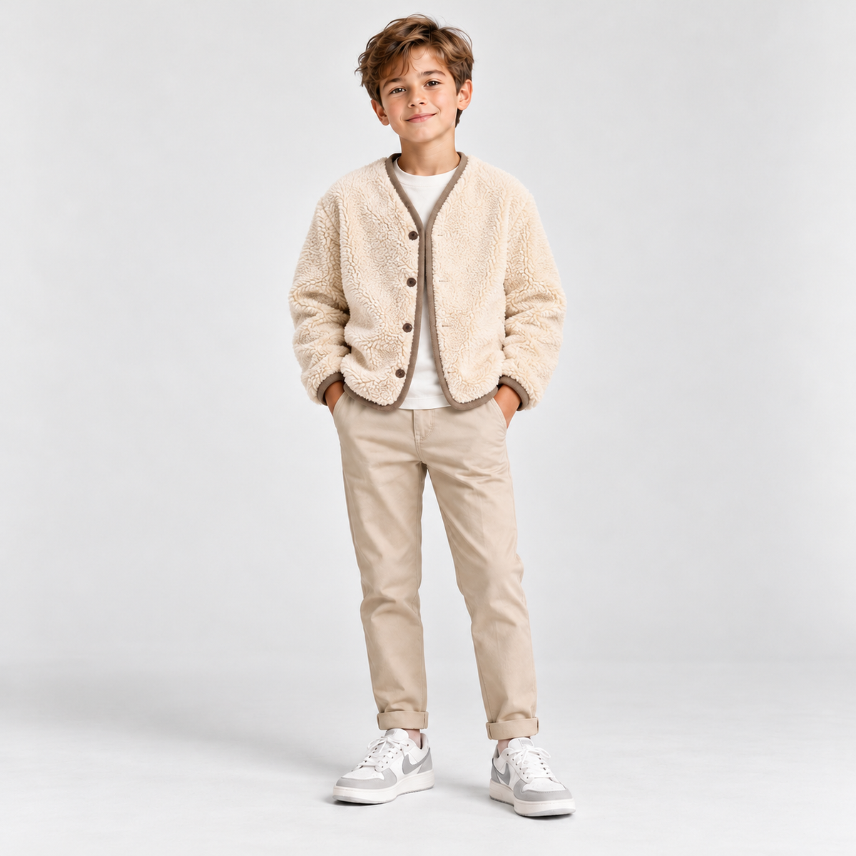 Brookmonts Kids’ Reversible Plaid Jacket – Warm Oversized Winter Coat