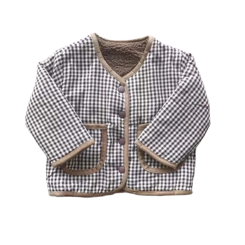 Brookmonts Kids’ Reversible Plaid Jacket – Warm Oversized Winter Coat