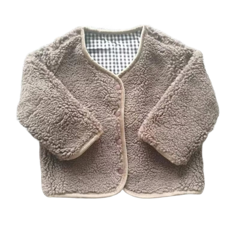 Brookmonts Kids’ Reversible Plaid Jacket – Warm Oversized Winter Coat