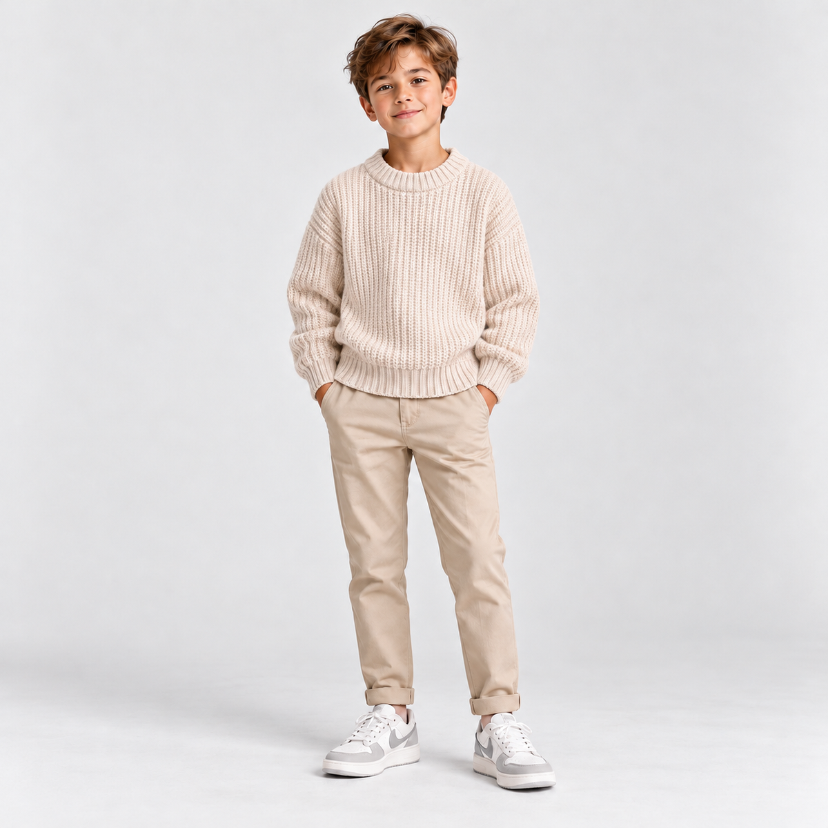 Brookmonts Unisex Baby Cotton Sweater – Warm Long Sleeve Knit Pullover