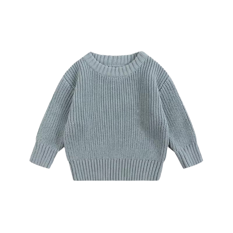Brookmonts Unisex Baby Cotton Sweater – Warm Long Sleeve Knit Pullover