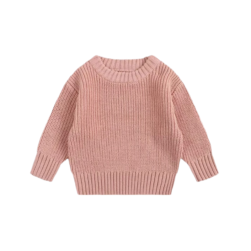 Brookmonts Unisex Baby Cotton Sweater – Warm Long Sleeve Knit Pullover