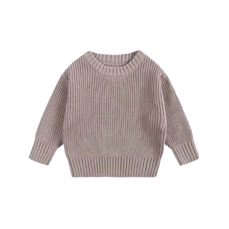 Brookmonts Unisex Baby Cotton Sweater – Warm Long Sleeve Knit Pullover