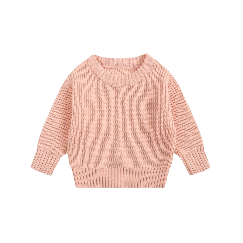Brookmonts Unisex Baby Cotton Sweater – Warm Long Sleeve Knit Pullover
