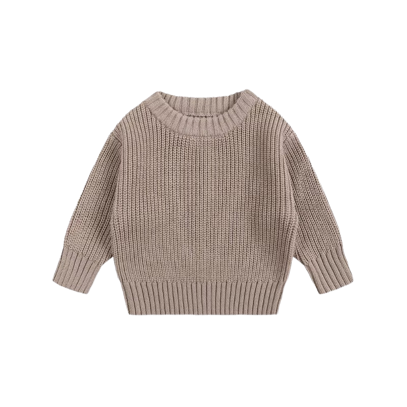 Brookmonts Unisex Baby Cotton Sweater – Warm Long Sleeve Knit Pullover