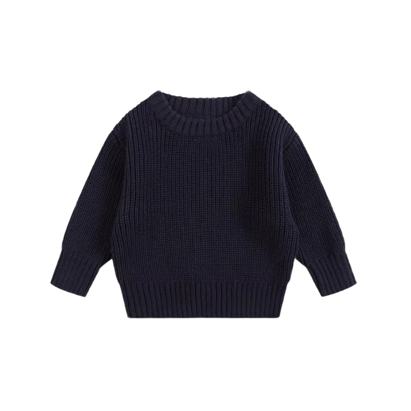 Brookmonts Unisex Baby Cotton Sweater – Warm Long Sleeve Knit Pullover