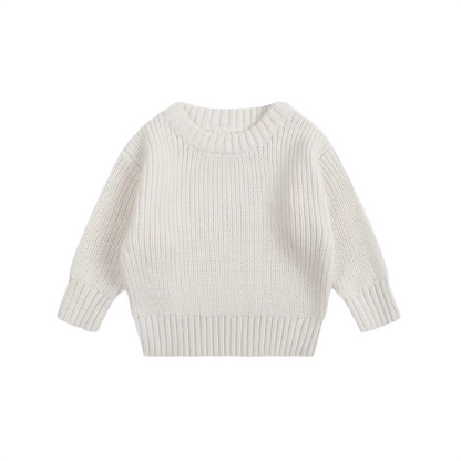 Brookmonts Unisex Baby Cotton Sweater – Warm Long Sleeve Knit Pullover