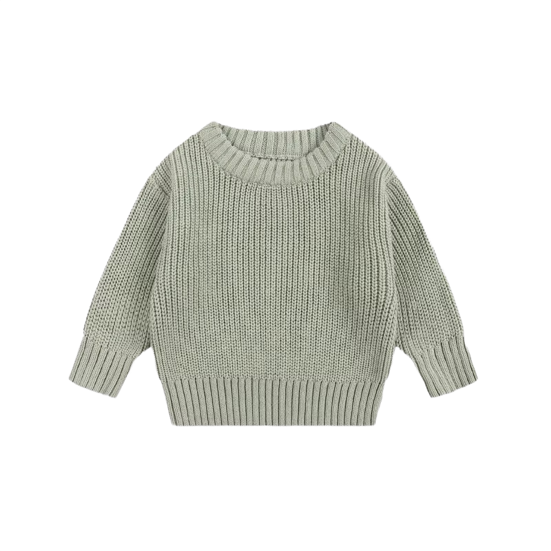 Brookmonts Unisex Baby Cotton Sweater – Warm Long Sleeve Knit Pullover