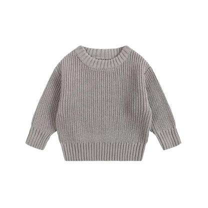 Brookmonts Unisex Baby Cotton Sweater – Warm Long Sleeve Knit Pullover