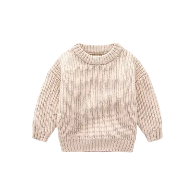 Brookmonts Unisex Baby Cotton Sweater – Warm Long Sleeve Knit Pullover