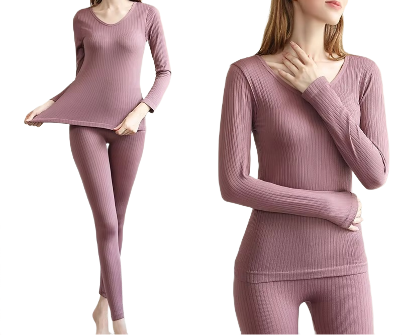 Brookmonts Women’s Cotton Thermal Underwear Set – Warm Winter Base Layer
