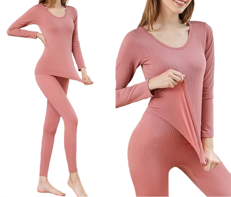 Brookmonts Women’s Cotton Thermal Underwear Set – Warm Winter Base Layer