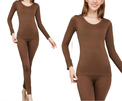 Brookmonts Women’s Cotton Thermal Underwear Set – Warm Winter Base Layer