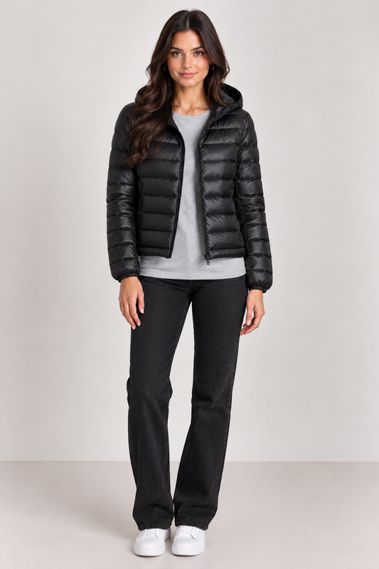 Brookmonts Women's Down Puffer Jacket – Lightweight Hooded Winter Coat