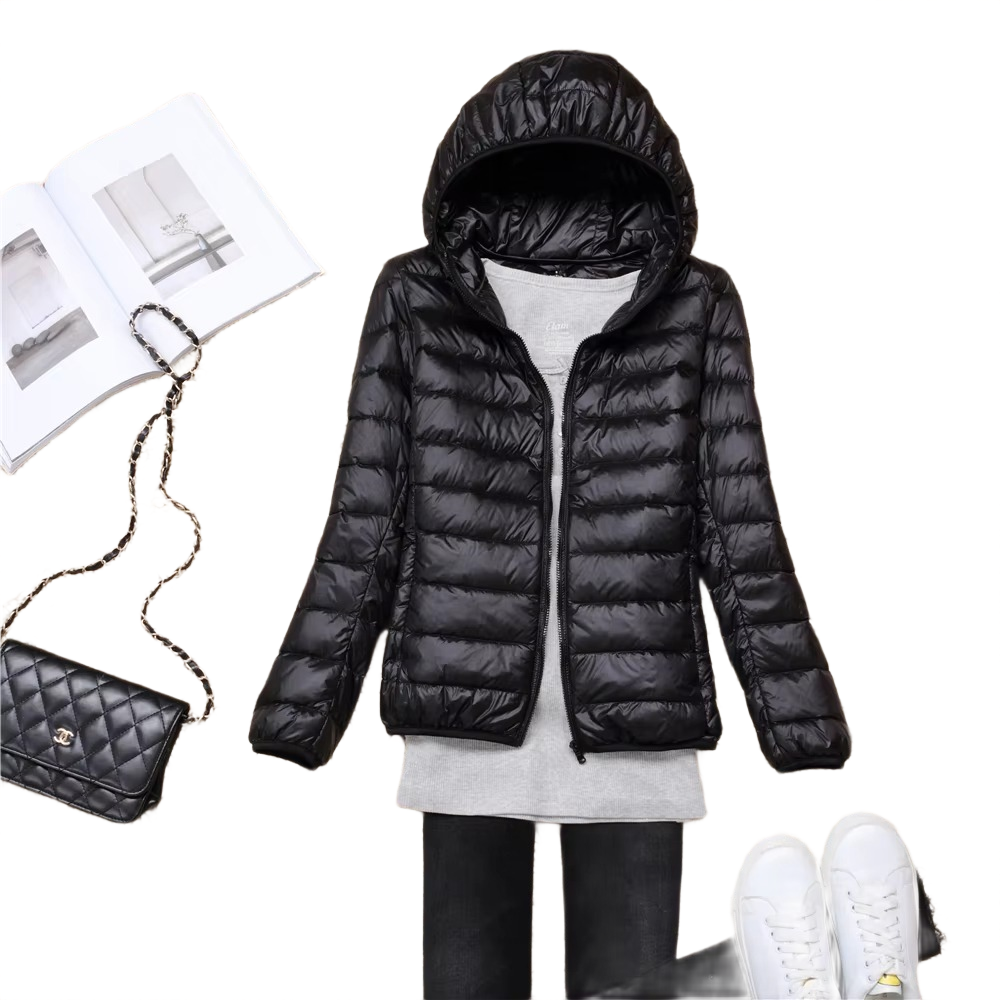 Brookmonts Women's Down Puffer Jacket – Lightweight Hooded Winter Coat