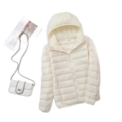 Brookmonts Women's Down Puffer Jacket – Lightweight Hooded Winter Coat