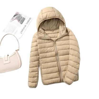 Brookmonts Women's Down Puffer Jacket – Lightweight Hooded Winter Coat