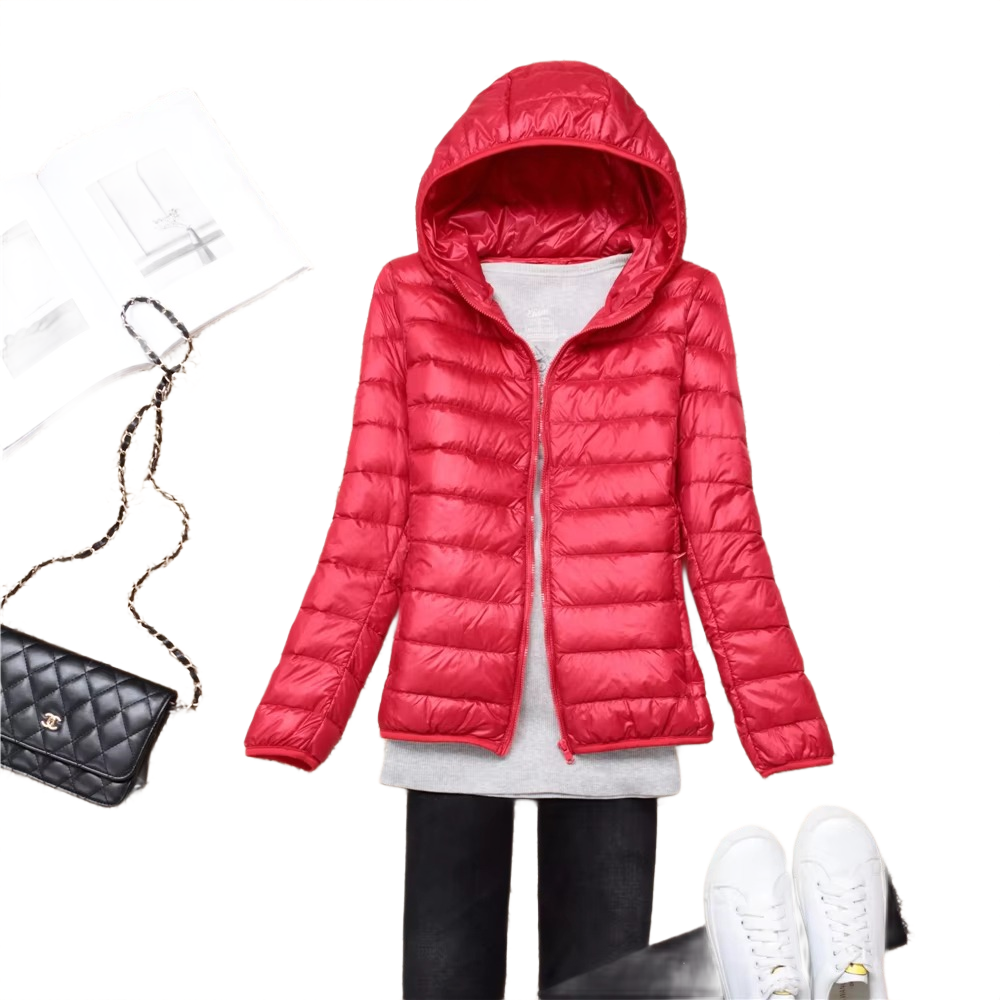 Brookmonts Women's Down Puffer Jacket – Lightweight Hooded Winter Coat