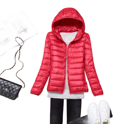 Brookmonts Women's Down Puffer Jacket – Lightweight Hooded Winter Coat