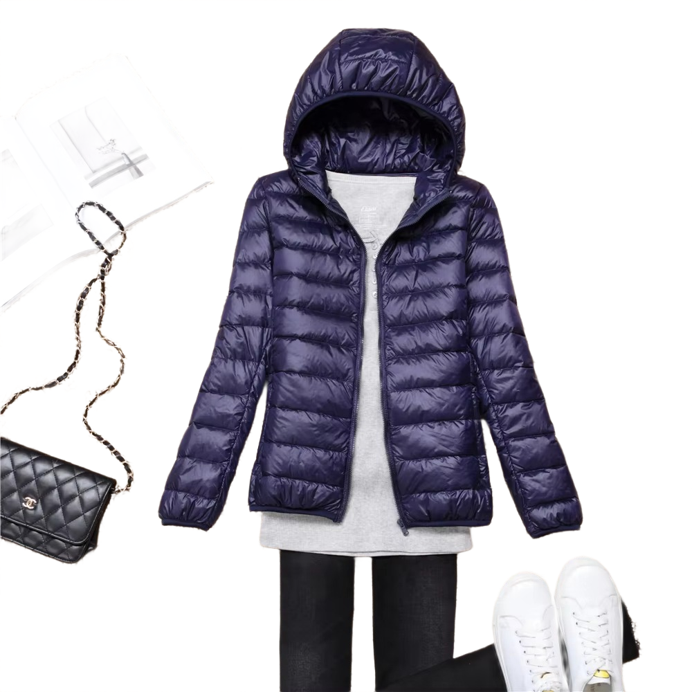Brookmonts Women's Down Puffer Jacket – Lightweight Hooded Winter Coat