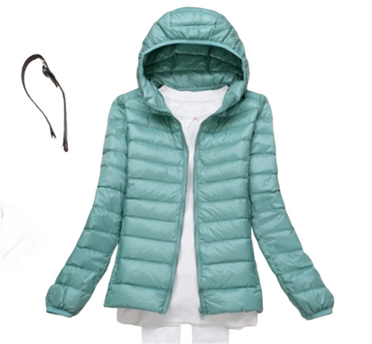 Brookmonts Women's Down Puffer Jacket – Lightweight Hooded Winter Coat