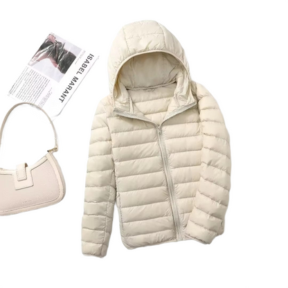 Brookmonts Women's Down Puffer Jacket – Lightweight Hooded Winter Coat