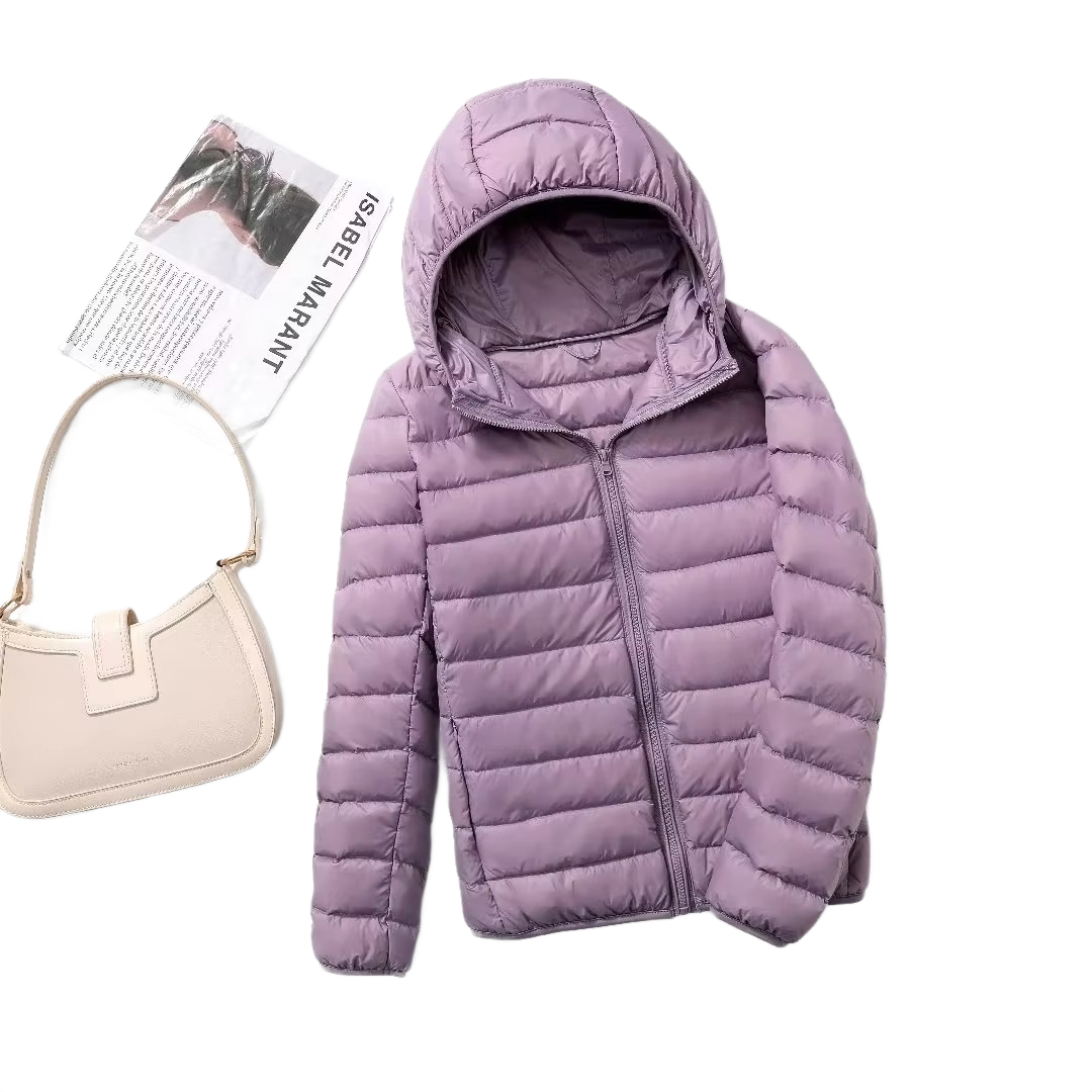 Brookmonts Women's Down Puffer Jacket – Lightweight Hooded Winter Coat