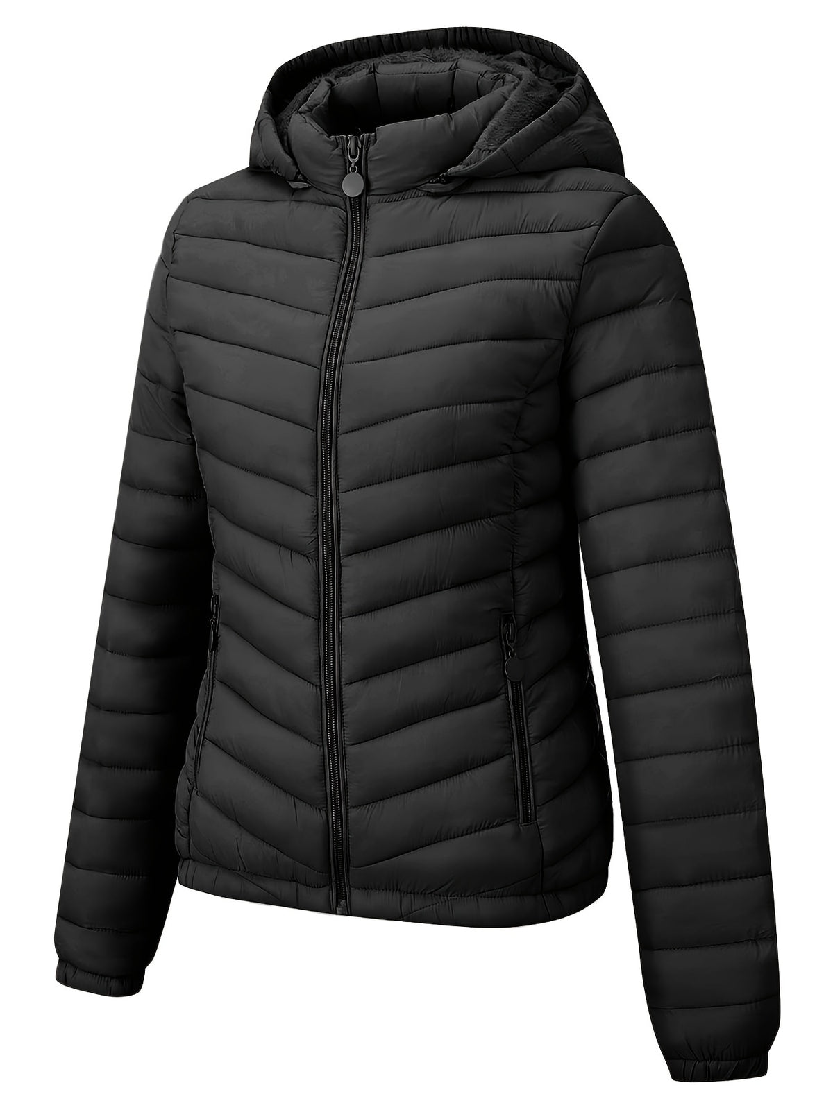Brookmonts Women’s Hooded Puffer Jacket – Lightweight Quilted Winter Coat