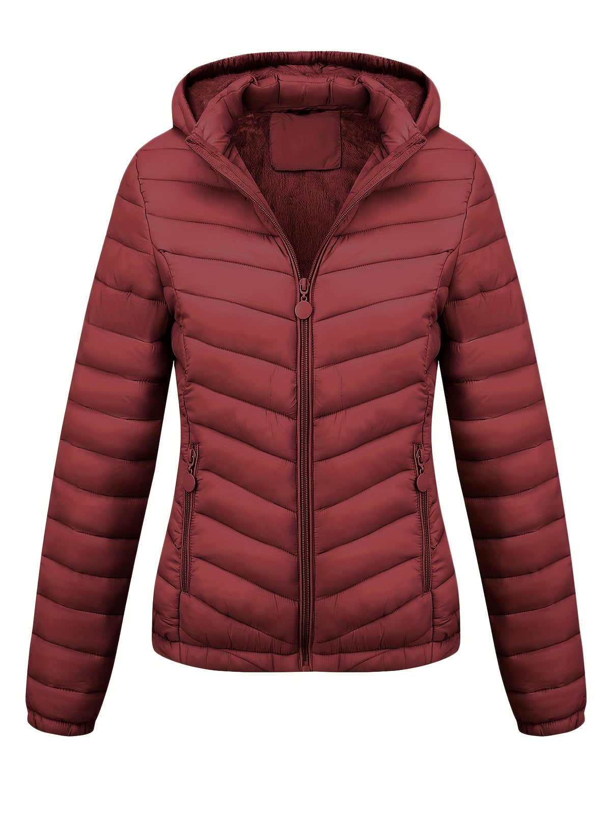 Brookmonts Women’s Hooded Puffer Jacket – Lightweight Quilted Winter Coat