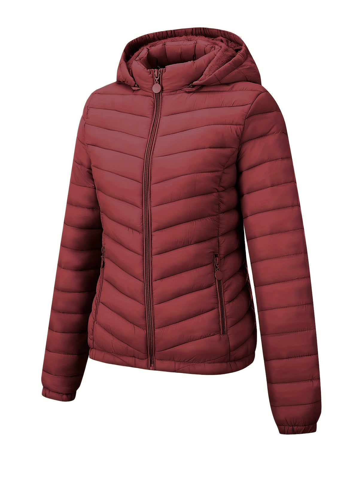 Brookmonts Women’s Hooded Puffer Jacket – Lightweight Quilted Winter Coat