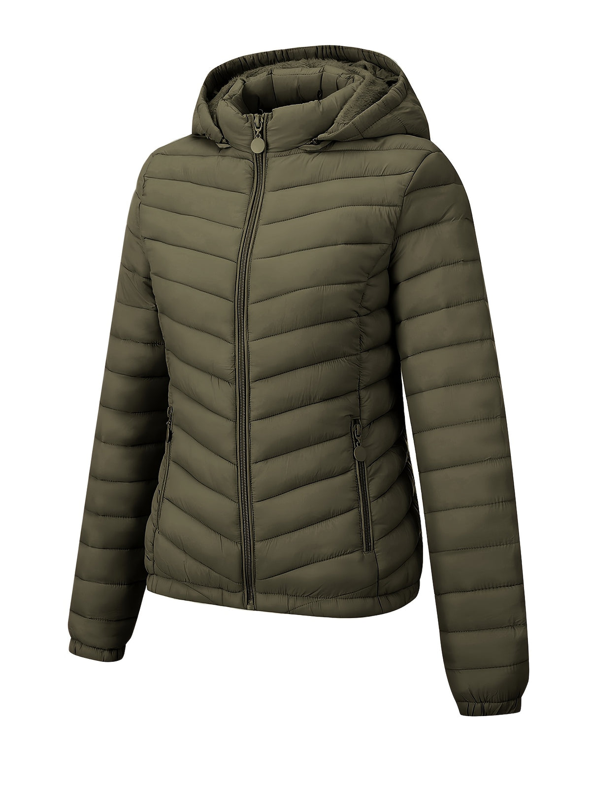 Brookmonts Women’s Hooded Puffer Jacket – Lightweight Quilted Winter Coat