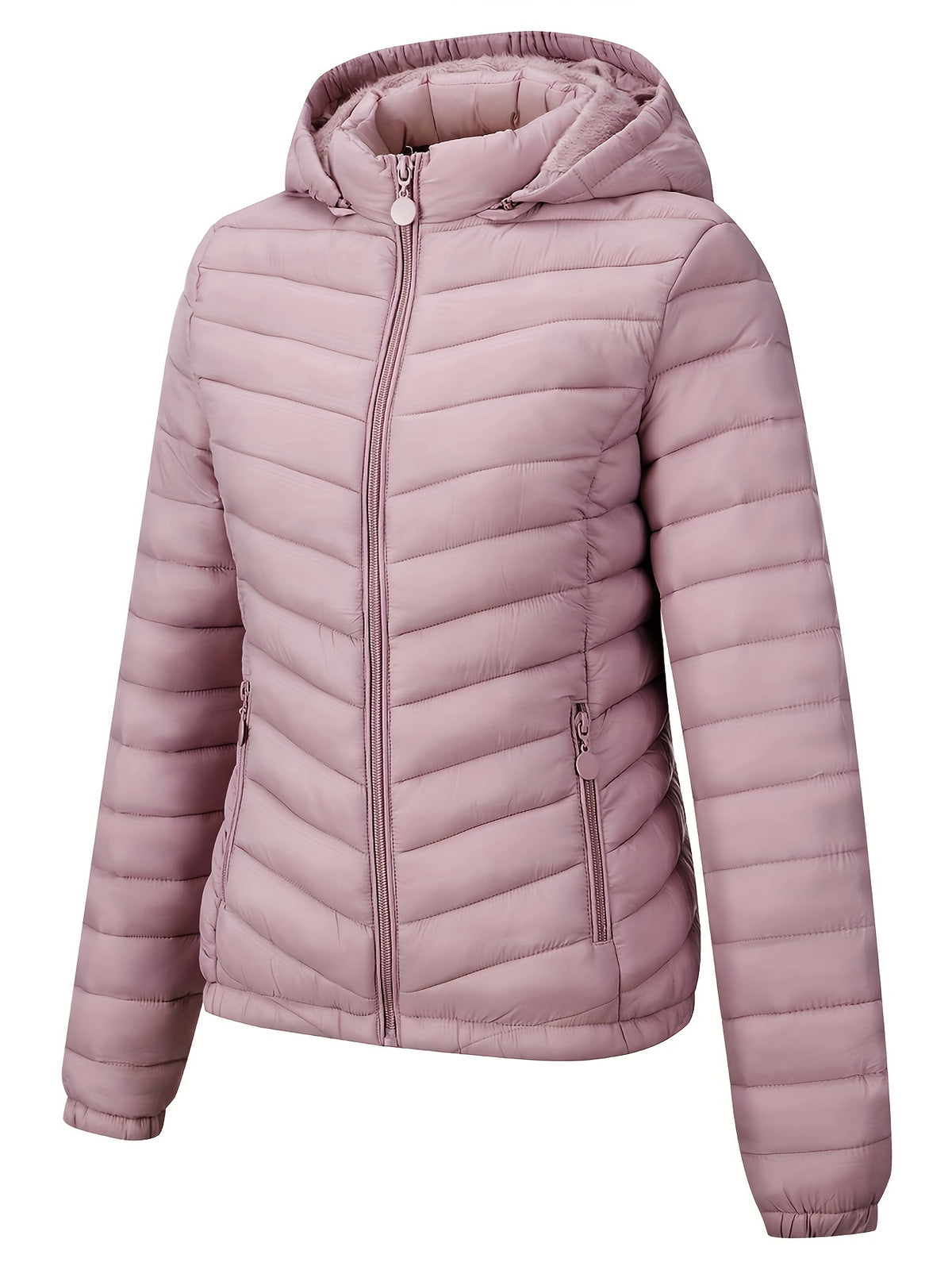 Brookmonts Women’s Hooded Puffer Jacket – Lightweight Quilted Winter Coat