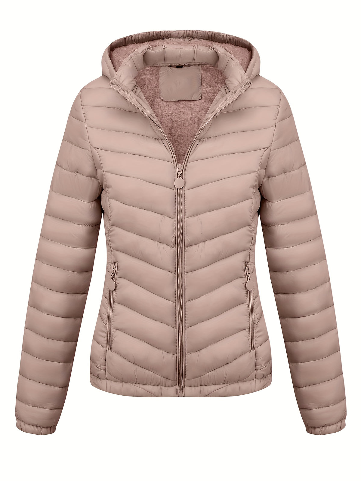 Brookmonts Women’s Hooded Puffer Jacket – Lightweight Quilted Winter Coat