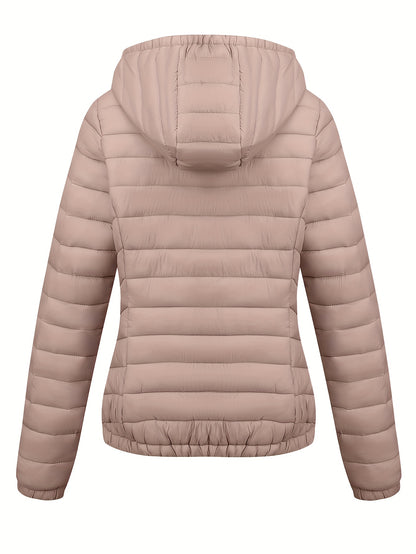 Brookmonts Women’s Hooded Puffer Jacket – Lightweight Quilted Winter Coat