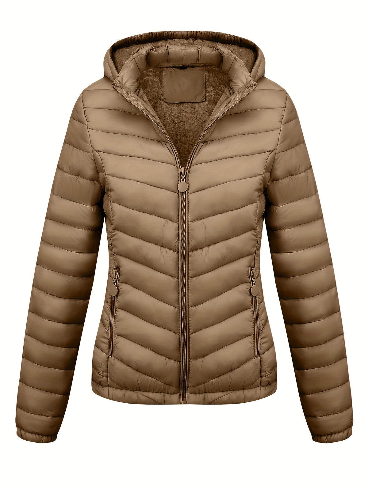 Brookmonts Women’s Hooded Puffer Jacket – Lightweight Quilted Winter Coat