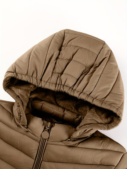 Brookmonts Women’s Hooded Puffer Jacket – Lightweight Quilted Winter Coat