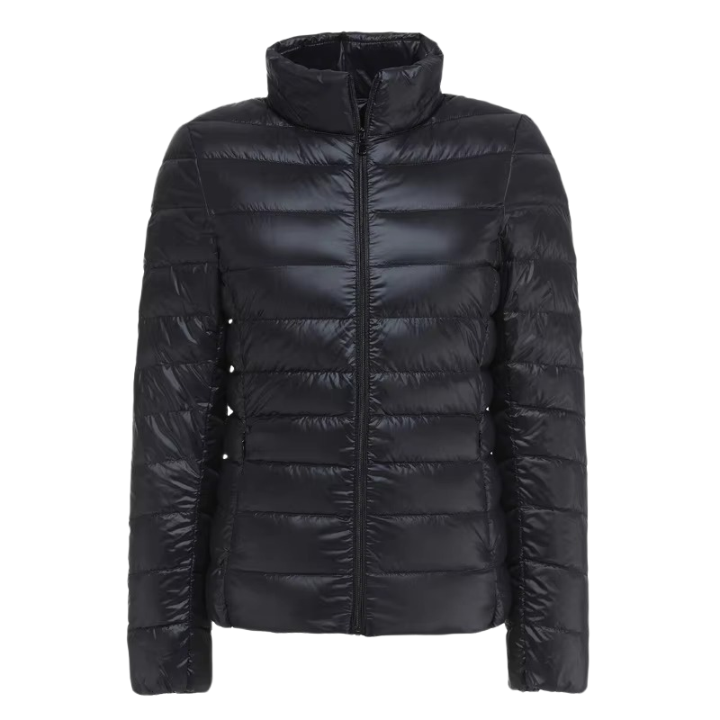 Brookmonts Women’s Lightweight Down Puffer Jacket – Slim Fit Zip-Up Coat
