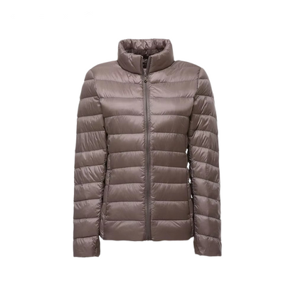 Brookmonts Women’s Lightweight Down Puffer Jacket – Slim Fit Zip-Up Coat
